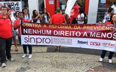 SEXTA (31) FOI DIA DE MANIFESTAÇÕES CONTRA AS REFORMAS DA PREVIDÊNCIA E TRABALHISTA