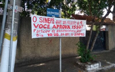 Assembleia de professores de Campos e São João da Barra recusa proposta do Sinepe de 4% de reajuste