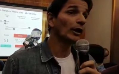 Oswaldo Teles da Chapa 1 foi reeleito presidente do Sinpro-Rio, com 70% dos votos