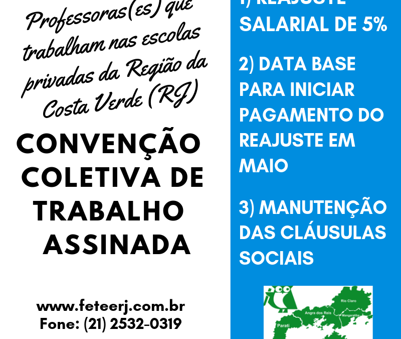 PROFESSORES DA REGIÃO DA COSTA VERDE TAMBÉM ESTÃO REPRESENTADOS NA CCT 2019/2020