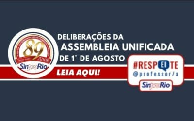 PROFESSORAS(ES) DA CAPITAL RJ VOTAM PELA MANUTENÇÃO DA GREVE E CONTRA O RETORNO ÀS AULAS PRESENCIAIS