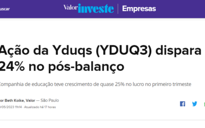 GRUPO QUE CONTROLA A ESTÁCIO TEVE LUCRO DE QUASE R$ 150 MILHÕES