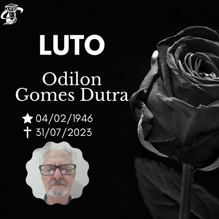 NOTA DE PESAR: PROFESSOR  ODILON GOMES DUTRA