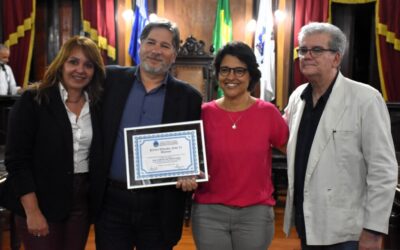 FREDERICO FADINI, DIRETOR DO SINPRO PETRÓPOLIS, RECEBEU HOMENAGEM DA CÂMARA MUNICIPAL