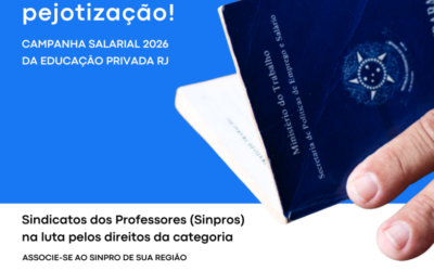 EM DEFESA DO EMPREGO E CONTRA A PEJOTIZAÇÃO DOS PROFESSORES E PROFESSORAS DA EDUCAÇÃO PRIVADA